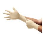 imagen de Ansell TouchNTuff 69-318 Tan Small Powder Free Disposable Gloves - Food Grade - 9 in Length - Rough Finish - 5 mil Thick - 516700