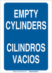 imagen de Brady B-401 Poliestireno Rectángulo Señal de almacenamiento de productos químicos Azul - Idioma Inglés/Español - 38769