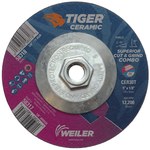 imagen de Weiler Tiger Ceramic Disco de corte y esmerilado 58318 - 5 pulg. - Cerámico - 30 - T
