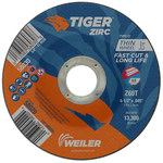 imagen de Weiler Tiger Zirc Cutting Wheel 58020 - 4-1/2 in - Zirconia Alumina - 60 - T