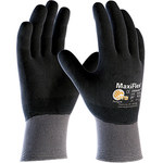 imagen de PIP MaxiFlex Ultimate 34-876 Black/Gray 2X-Small Lycra/Nylon Work Gloves - EN 388 1 Cut Resistance - Nitrile Full Coverage Coating - 7.7 in Length - 34-876/XXS