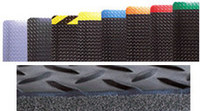 imagen de Notrax Cushion Trax Anti-Fatigue Mat 479 - 4 ft x 23 ft, Closed-Cell Foam - Diamond-Plate - Black/Yellow - 479 4 X 23 YEL/BLK