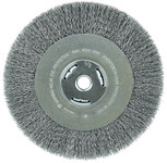 imagen de Weiler Wolverine 36206 Wheel Brush - 8 in Dia - Crimped Steel Bristle