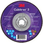 imagen de 3M Cubitron 3 Cut-Off Wheel 90040 - Type 27 (Depressed Center) - 4 1/2 in - Precision Shaped Ceramic Aluminum Oxide - 36+