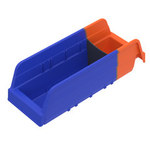 imagen de Akro-mils 10 lb Azul/Naranja Indicador Contenedor de almacenamiento - longitud 11 5/8 pulg. - Ancho 4 1/4 pulg. - Altura 4 pulg. - Compartimientos 1 - 36442