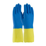 imagen de PIP Assurance 52-3672 Blue/Yellow Large Unsupported Chemical-Resistant Gloves - 12.6 in Length - 19 mil Thick - 52-3672/L