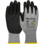 imagen de PIP MaxiFlex Elite Gray/Black Large Nylon ESD Gloves - Nitrile Palm & Fingers Coating - 34-774B/L