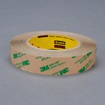imagen de 3M 468MP Clear Transfer Tape - 1/2 in Width x 60 yd Length - 5.2 mil Thick - Polycoated Kraft Paper Liner - 19335