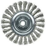 imagen de Weiler Roughneck 08796 Wheel Brush - 6 in Dia - Knotted - Stringer Bead Stainless Steel Bristle
