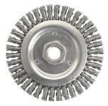 imagen de Weiler 13233 Wheel Brush - 4 1/2 in Dia - Knotted - Stringer Bead Steel Bristle