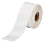 imagen de Brady THT-119-427-1-SC Rollo de etiquetas troqueladas para impresoras - 1.5 pulg. x 1 1/2 pulg. - Vinilo - Transparente/Blanco - B-427