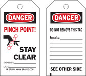 imagen de Brady 86469 Negro/Rojo sobre blanco Poliéster/papel Etiqueta de seguridad del equipo - Ancho 4 pulg. - Altura 7 pulg. - B-837