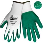 imagen de Global Glove Gripster Ultra-Lite 550 Green/White 6 Nylon Work Gloves - Nitrile Palm Only Coating - Rough Finish - 550/6