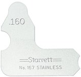 imagen de Starrett Acero Medidor de radio - 167-160