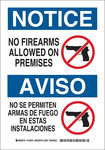imagen de Brady B-401 Poliesterino de alto impacto Rectángulo Cartel de control de armas Blanco - 7 pulg. Ancho x 10 pulg. Altura - Idioma Inglés/Español - 124972