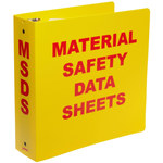 imagen de Brady Carpeta de hojas de datos GHS y MSDS 2024 - Inglés - Rojo sobre amarillo - 45990