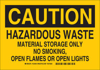 imagen de Brady B-555 Aluminio Letrero de material peligroso - 122448