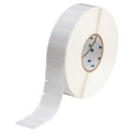 imagen de Brady THT-120-427-5 Rollo de etiquetas troqueladas para impresoras - 1.75 pulg. x 1 pulg. - Vinilo - Transparente/Blanco - B-427