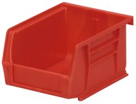 imagen de Akro-mils Akrobin 10 lb Rojo Polímero de grado industrial Colgado/Apilado Contenedor de almacenamiento - longitud 5 3/8 pulg. - Ancho 4 1/8 pulg. - Altura 3 pulg. - Compartimientos 1 - 30210 RED