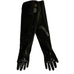 imagen de Global Glove Frogwear 9932 Negro Grande Neopreno Guantes resistentes a productos químicos - acabado Liso - Longitud 32 pulg. - 9932 LG