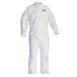 imagen de Kimberly-Clark A45 Blanco Mediano Laminado de película microporosa Overoles desechables para trabajo y uso general - 036000-41492