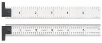 imagen de Starrett Acero templado para muelles Regla de acero - longitud de 6 pulg. - ancho de 3/4 pulg. - espesor de 3/64 pulg. - CH604R-6