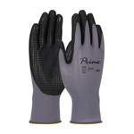 imagen de PIP Prime 38-630 Gray/Black Large Nylon Work & General Purpose Gloves - ANSI 1 Cut Resistance - Nitrile Foam Palm & Fingertips Coating - 9.4 in Length - 38-630/L