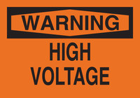 imagen de Brady B-401 Poliestireno Rectángulo Cartel de seguridad eléctrica Naranja - 10 pulg. Ancho x 7 pulg. Altura - 22562