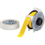imagen de Brady Toughstripe 142162 Rollo de etiquetas para impresora - 1.125 pulg. x 100 pies - Poliéster - Amarillo - B-483
