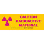 imagen de Brady B-302 Poliéster Rectángulo Cartel de radiación Amarillo - 10 pulg. Ancho x 3.5 pulg. Altura - 20111KLS