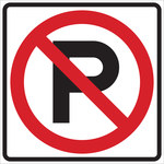 imagen de Brady B-959 Aluminio Rectángulo Cartel de información, restricción y permiso de estacionamiento Blanco - Reflectante - 115520