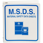 imagen de Brady Carpeta de hojas de datos GHS y MSDS 2023VF - Inglés - Azul sobre blanco - 43526