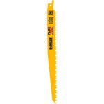 imagen de DEWALT Acero de alta velocidad Hoja de sierra recíproca - 6 TPI de ancho - longitud de 9 pulg. - DWAFV496