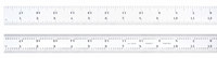 imagen de Starrett Acero templado para muelles Regla de acero - longitud de 18 pulg. - ancho de 1-1/8 pulg. - espesor de 3/64 pulg. - C604R-18 W/SLC