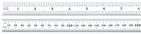 imagen de Starrett Acero totalmente flexible Regla de acero totalmente flexible - longitud de 19-1/2 pulg. (500mm) - ancho de 10 mm - espesor de 0.5mm - C334-500