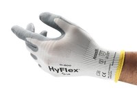 imagen de Ansell Hyflex 11-800 Gray/White 6 Nylon Work Gloves - Nitrile Foam Palm Only Coating - 205569