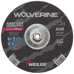 imagen de Weiler Wolverine Surface Grinding Wheel 56470 - 9 in - Aluminum Oxide - 24 - R