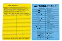 imagen de Brady Forkliftag FLT-ETSI51 Azul/Amarillo Vinilo Inserto de etiqueta para montacargas - Ancho 7 5/8 pulg. - Altura 5 3/4 pulg. - 14275