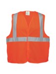 imagen de Global Glove FrogWear HV Chaleco de topógrafo de alta visibilidad GLO-006V-LG - tamaño Grande - Malla Poliéster - Naranja de alta visibilidad - ANSI clase 2, tipo R - glo-006v lg