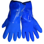 imagen de Global Glove Frogwear 8490 Azul Grande Nailon/PVC Guantes para condiciones frías - Insulación Felpa - acabado Áspero - 8490 lg