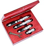 imagen de Starrett Juego de micrómetros de interiores de rango fijo con estuche - S824MAZ