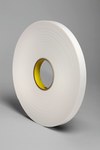 imagen de 3M 4466 White Double Coated Foam Tape - 3/4 in Width x 36 yd Length - 1/16 in Thick - 24303
