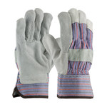 imagen de PIP 84-7532 Black/Blue/Gray/Red Medium Split Cowhide Leather Work Gloves - Wing Thumb - 9.9 in Length - 84-7532/M
