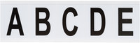imagen de Brady 9714-LTR KIT Kit de etiquetas de letras - A a Z - Negro sobre blanco - 1 13/16 pulg. x 2 1/4 pulg.