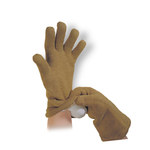 imagen de QRP Qualatherm 1400 Brown Large Reusable Cleanroom Gloves - ISO Class 5 Rating - 14 in Length - 50G