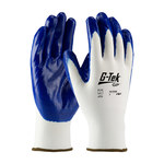 imagen de PIP G-Tek GP 34-C229 Blue/White XL Nylon Work Gloves - EN 388 1 Cut Resistance - Nitrile Palm & Fingers Coating - 10.2 in Length - 34-C229/XL