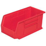 imagen de Akro-mils Akrobin 30 lb Rojo Polímero de grado industrial Colgado/Apilado Contenedor de almacenamiento - longitud 10 7/8 pulg. - Ancho 5 1/2 pulg. - Altura 5 pulg. - Compartimientos 1 - 30230 RED