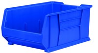 imagen de Akro-mils Akrobin 300 lb Azul Polímero de grado industrial Apilado Contenedor de almacenamiento - longitud 23 7/8 pulg. - Ancho 16 1/2 pulg. - Altura 11 pulg. - Compartimientos 1 - 30288 BLUE