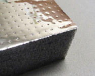 imagen de Aearo Technologies E-A-R TUFCOTE H-100PSM Plateado metalizado - 54 pulg. Anchura x 90 pulg. Longitud x 1 pulg. Grosor - Respaldo Adhesivo Absorbente acústico Hoja - H8G-540090PFM