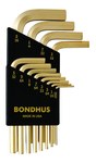 imagen de Bondhus GoldGuard Short Arm Hex Key L-Wrench Set 38236